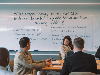 Which crypto treasury controls must cfos implement to protect corporate bitcoin and ether without blocking liquidity?