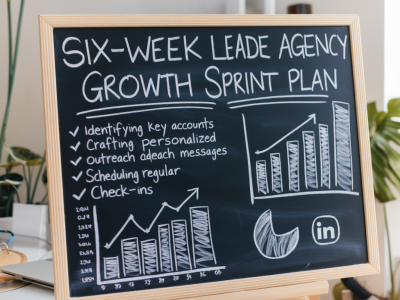 How to run a six-week leader agency growth sprint that increases qualified b2b leads on linkedin by 30%?