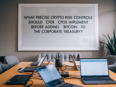 What precise crypto risk controls should CFOs implement before adding bitcoin to the corporate treasury?